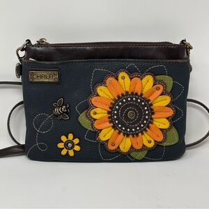 Chala Sunflower Collection Crossbody Handbag Leather Purse